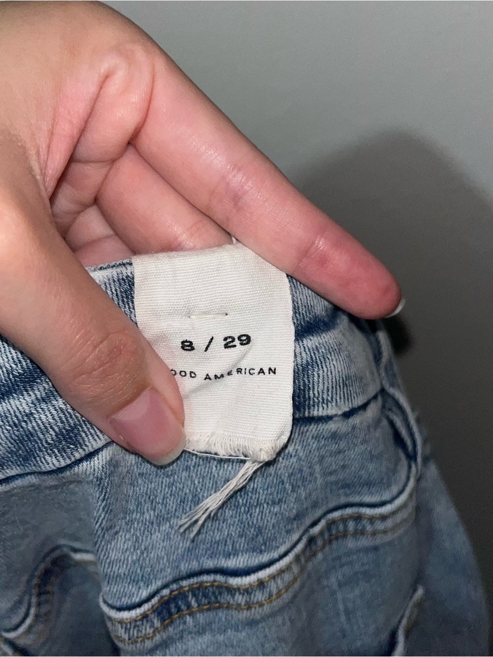 Good American Women's Light Blue Flared Jeans - Picture 8 of 8